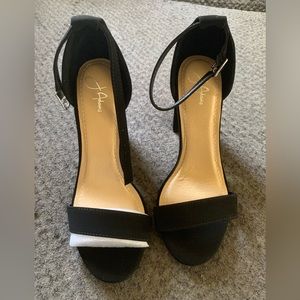 New! J Adams high heels. Size 6. Crushed velvet texture.